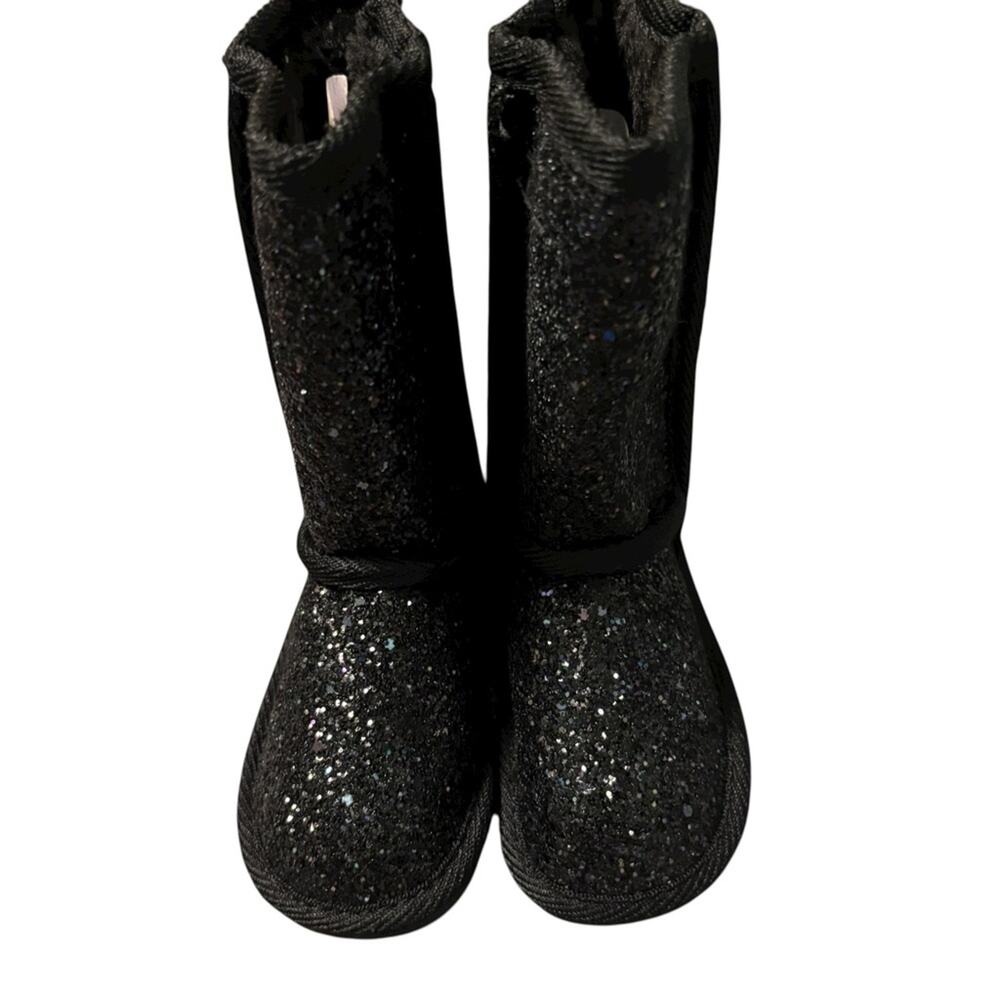 Fabkids Sparkly Black Boots‎ Little Girls Size 6